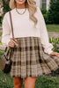 Vintage Plaid Round Neck Long Sleeve Mini Dress Cozy & Stylish Dress Retro Design Dress For Party by Stevvex