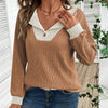 Women’s Color-Block V-Neck Pullover by FitiqueFit