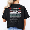 "5 Things You Should Know About My Husband" Shirt - Funny Wife T-Shirt Gift by Dog Mom Hat