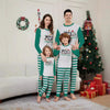 Parent-Child Christmas Suit Blue And White Striped Letters by My Store