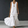 Women's Ice Silk Sleeveless Loose Maxi Dress – 6 Colors S–5XL by FitiqueFit