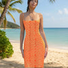 Women's Slim Fit Printed Backless Dress by FitiqueFit
