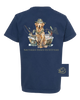 Dog in Boat Youth Southern Down Outfitters Short Sleeve Tee by DoodleBug's