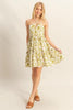 New Summer Floral Print Halter Neck Tiered Mini Dress For Women – Elegant Halter Neckline Dress with Crisscross Detailing and Playful Tiered Skirt by Stevvex