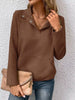 Textured Quarter Snap Sweatshirt by Wild and Free Boutique