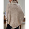 Women's Asymmetry Hem Turtleneck Sweater by FitiqueFit