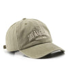Distressed Satin Letter Embroidery Baseball Cap – Adjustable Unisex by FitiqueFit