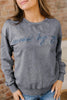 High-rise saved by grace Letter Embroidery Mineral Wash Loose Sweatshirt by Wild and Free Boutique