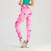Women's Seamless Tie-Dye Yoga Pants – Knitted High-Waist Leggings by FitiqueFit