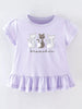 Children's Cats Round Neck Ruffle Hem T-Shirt by Simply Love