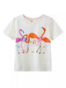 Children's Casual Flamingo Round Neck T-Shirt by Simply Love