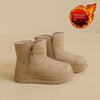 Women’s Warm Fleece-Lined Snow Boots – Casual Winter Anti-Slip Ankle Boots by FitiqueFit