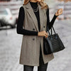 🖤 Women’s Sleeveless Blazer Vest – Trendy Business Casual by FitiqueFit