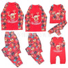 European And American Long Sleeve Home Wear Printed Plaid Christmas Suit by My Store