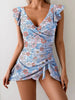 Women's Floral Print One-Piece Swimsuit by FitiqueFit
