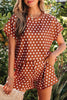 Green Polka Dot Print Short Set by Wild and Free Boutique