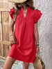 Elegant Ruffled Cap Sleeve Mini Dress Feminine & Flowy Summer Dress by Stevvex