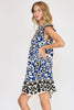 Floral Ruffled Cap Sleeve Tiered Dress For Women – Feminine Floral Print Dress with Ruffled Cap Sleeves and Playful Tiered Design by Stevvex
