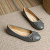 Women's Classic Egg-Roll Edge Slip-On Flats – Chanel-Inspired Round Toe Pumps by FitiqueFit