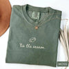 Comfort Colors Football Shirt - 'Tis the Season' Game Day Tee by Dog Mom Hat