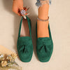 Women's Square Toe Tassel Slip-On Loafers | Suede Flat Casual Shoes by FitiqueFit