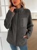 Winter Warm Zip Up Long Sleeve Jacket Fuzzy Cozy & Stylish Jacket Cold-Weather Essential Outdoor Jacket by Stevvex