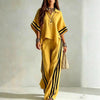 Women's Short-Sleeve Shirt & Loose Pants Two-Piece Set by FitiqueFit