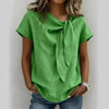 Women's Loose-Fit Short Sleeve Casual Pullover T-Shirt by FitiqueFit