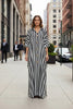 African-Inspired Striped Loose Long Dress | One Size 5 Colors