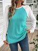 Waffle Knit Raglan Sleeve T-Shirt by Wild and Free Boutique