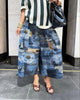 Women's Wide-Leg Cargo-Style Pants with Zipper & Button Detail by FitiqueFit