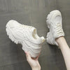 Thick-Bottom Breathable White Shoes for Women — Stylish & Cushioned by FitiqueFit