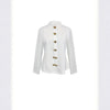 Women’s Textured Stand Collar Jacket – Solid Color by FitiqueFit