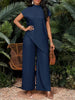 Asymmetrical Sleeveless Top & Pants Set – Women’s Two-Piece by FitiqueFit