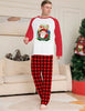 Christmas Parent-Child Clothes Set Long Sleeve T-Shirt Plaid Pants Family Matching Pajamas by My Store