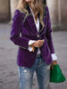 Women’s Slim-Fit Notch-Lapel Blazer by FitiqueFit