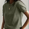 Women’s Soft Stretch Minimalist T-Shirt – Everyday Slim Fit Top by FitiqueFit