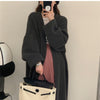 Idle Style Mid-length Sweater Cardigan Coat Women