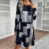 Women's Round Neck Long Sleeve Dress by FitiqueFit