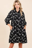 Zebra Print Button Down Shirt Mini Dress – Bold and Fashion-Forward Zebra Print Dress with Casual Button-Down Design by Stevvex
