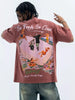 Men's Washed Graphic Oversized T-Shirt by Simply Love