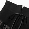 Bow Contrast Color Polka Dot Fake Waist Seal Skirt