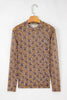 Brown Game Day Football Mesh Sheer Long Sleeve Top by Wild and Free Boutique