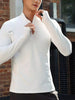 Men's Plus Size Quarter Zip Long Sleeve Active T-Shirt by Simply Love