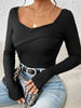 Ribbed Long Sleeve T-Shirt by Simply Love