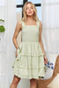 New Summer Smocked Ruffled Wide Strap Mini Dress – Feminine, Chic, Stylish, Comfortable, Perfect for Casual Days and Special Occasions by Stevvex