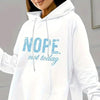 Casual 2-Piece Set Solid Color Leggings & Letter Print Hooded Sweatshirt by FitiqueFit