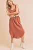 Round Neck Midi Tank Dress with Pockets Casual, Comfortable & Functional for Everyday Wear by Stevvex