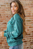 High-rise saved by grace Letter Embroidery Mineral Wash Loose Sweatshirt by Wild and Free Boutique