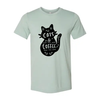 Cat And Coffee T-Shirt by Furr Baby Gifts